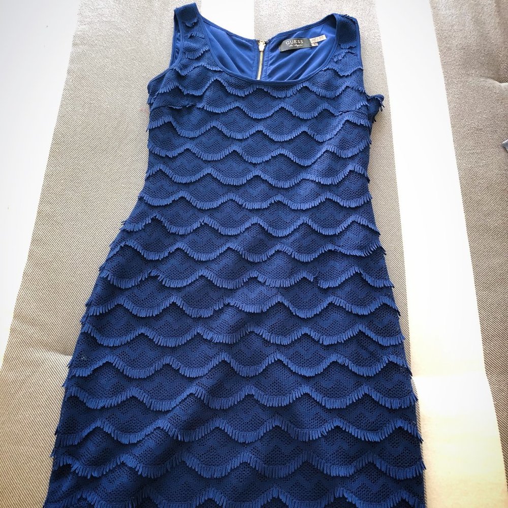 Royal blue body-con dress